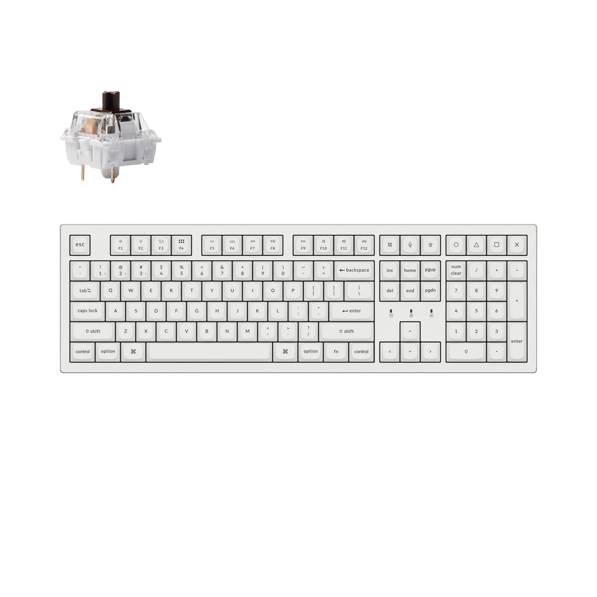 Teclado mecánico inalámbrico Keychron K10 Pro QMK/VIA (diseño ANSI de EE. UU.)
