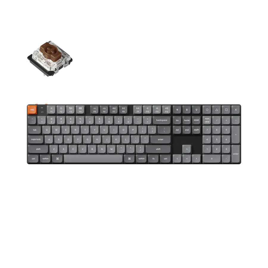 Teclado mecânico personalizado sem fio Keychron K5 Max QMK/VIA
