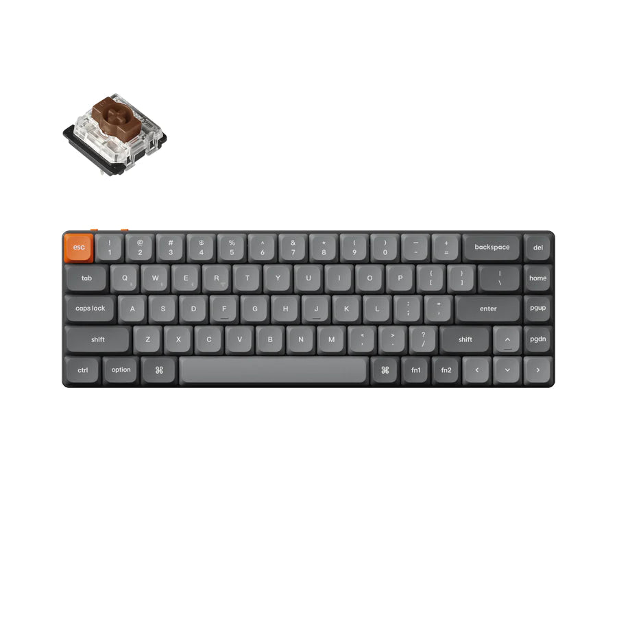 Teclado mecânico personalizado sem fio Keychron K7 Max QMK/VIA