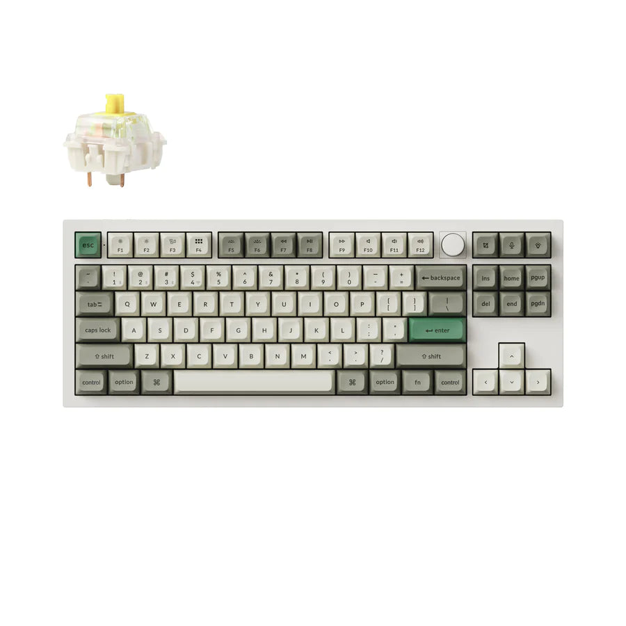 Teclado mecânico personalizado sem fio Keychron Q3 Max QMK/VIA