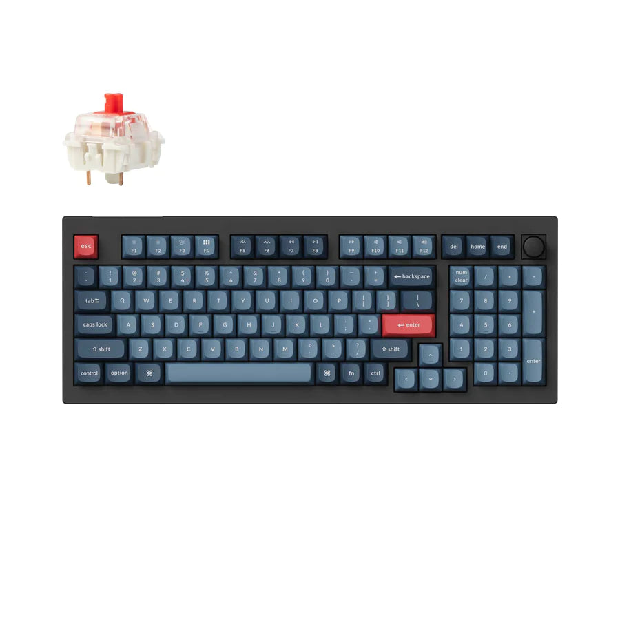 Teclado mecânico personalizado sem fio Keychron V5 Max QMK/VIA
