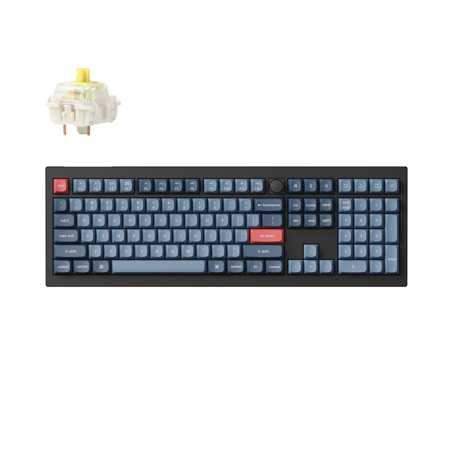 Teclado mecânico personalizado sem fio Keychron V6 Max QMK/VIA