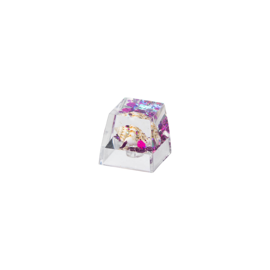 Keycap artesanal de resina de búzio