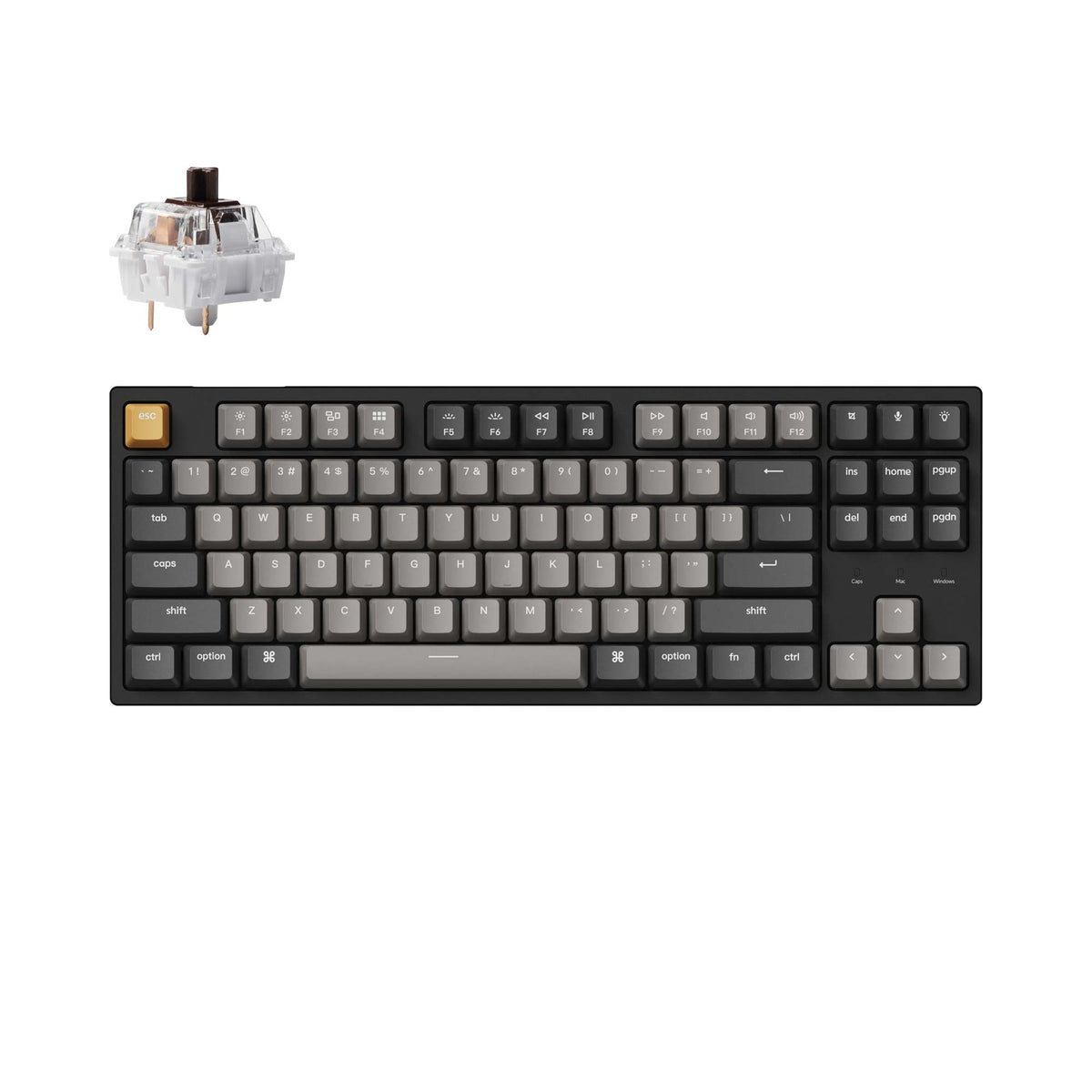 Teclado mecánico con cable Keychron C1 Pro QMK/VIA