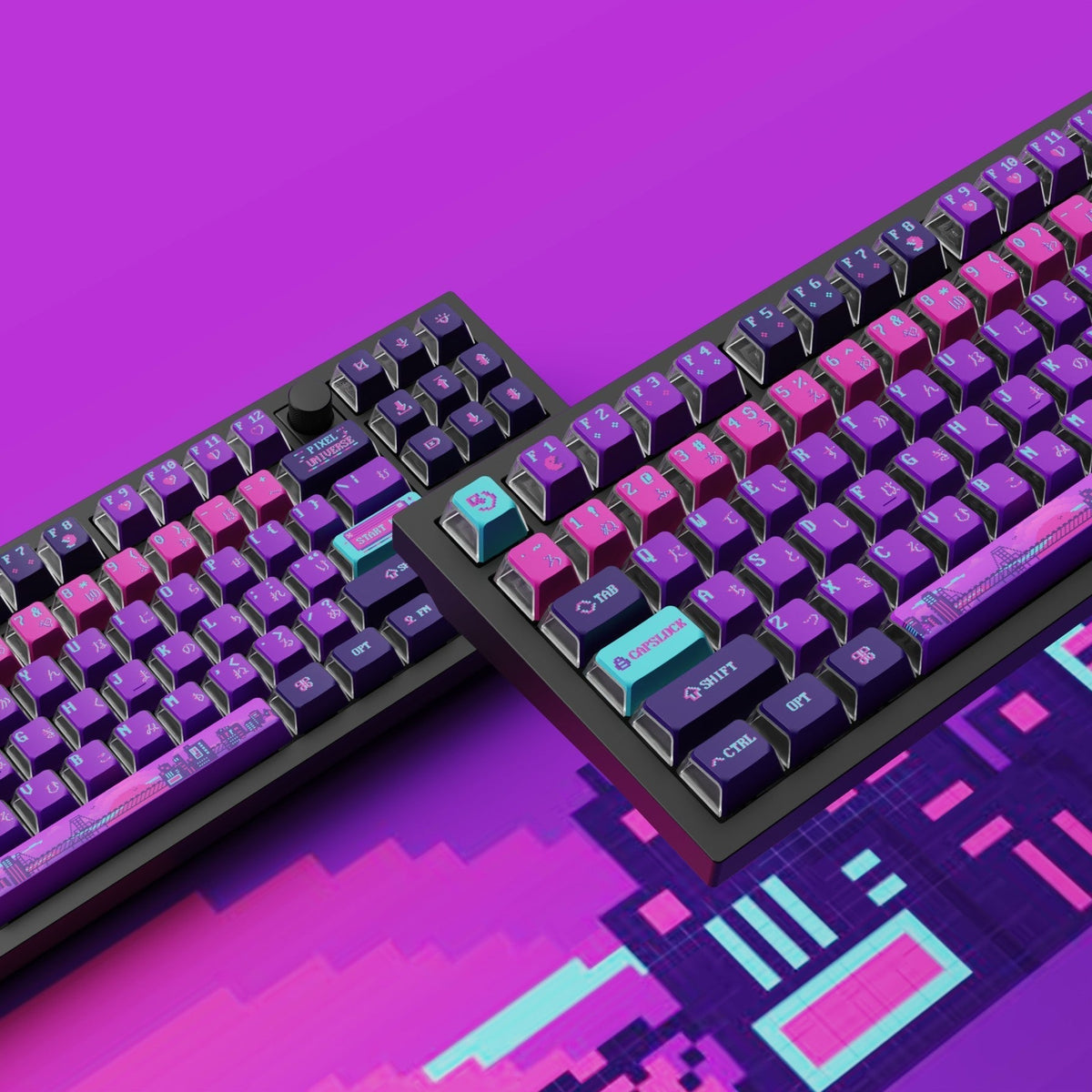 Juego completo de teclas OEM Dye-Sub PBT - Pixel Universe