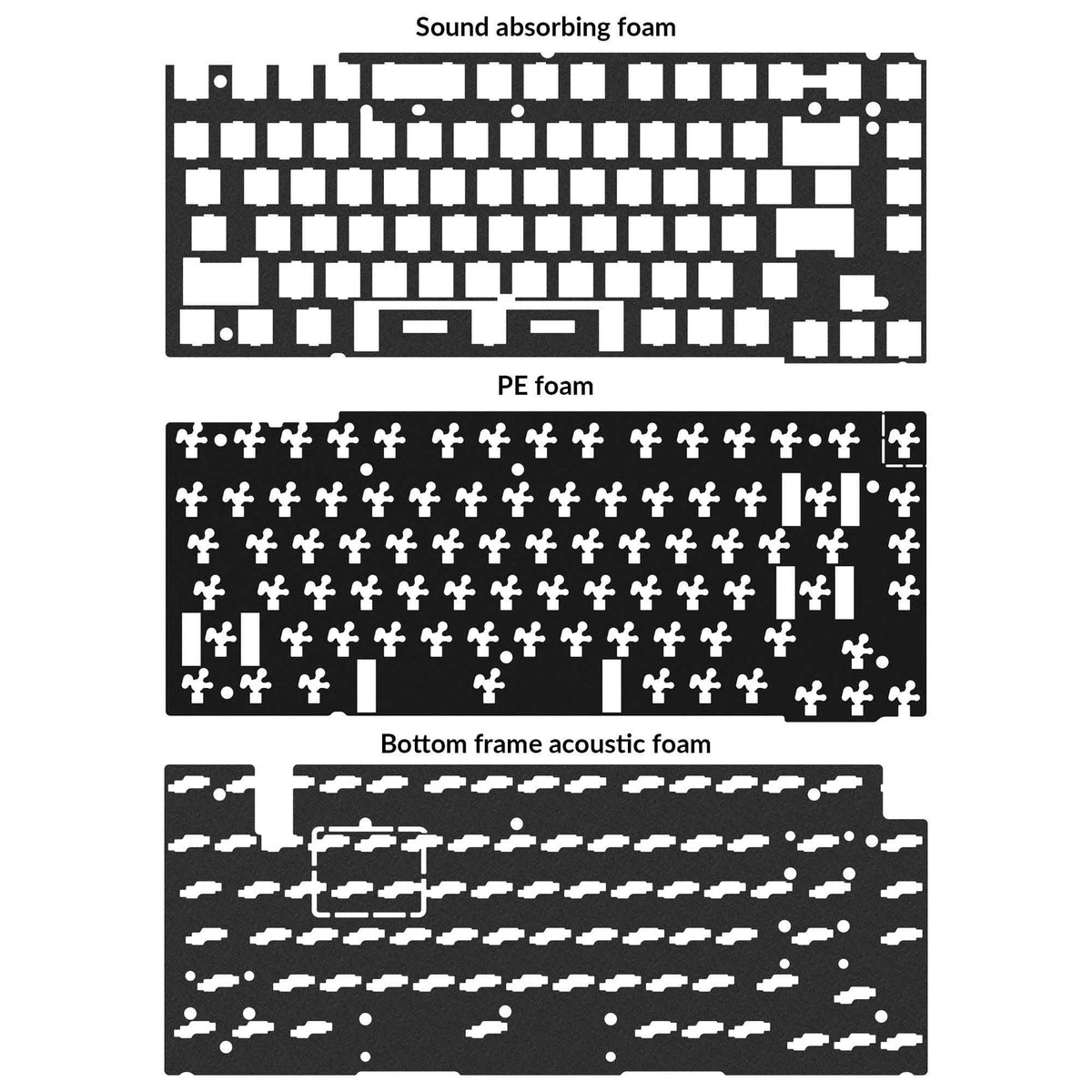 Kit de atualização acústica Keychron Q1 e Q1 Pro