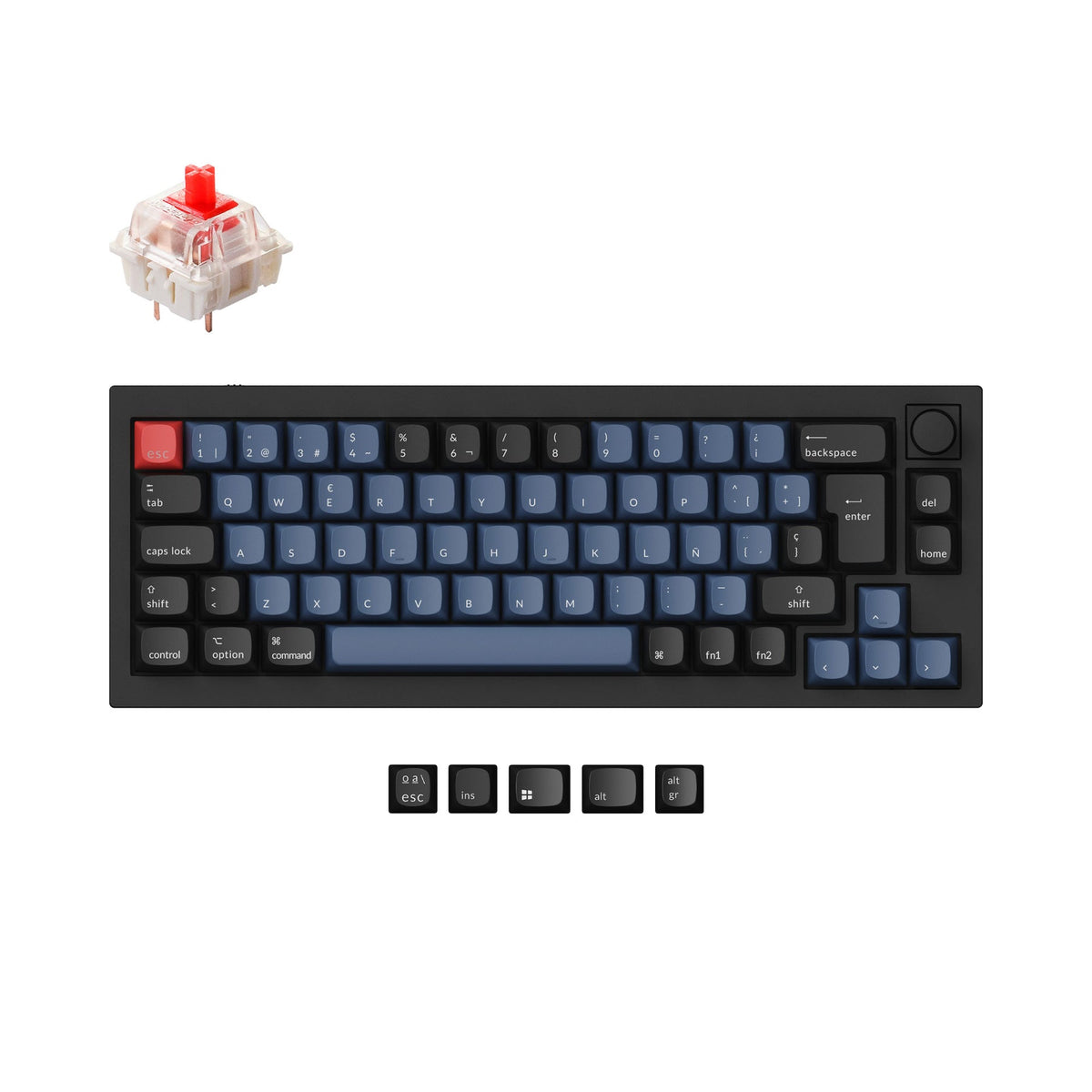 Colección de diseño ISO de teclado mecánico personalizado Keychron Q2 QMK