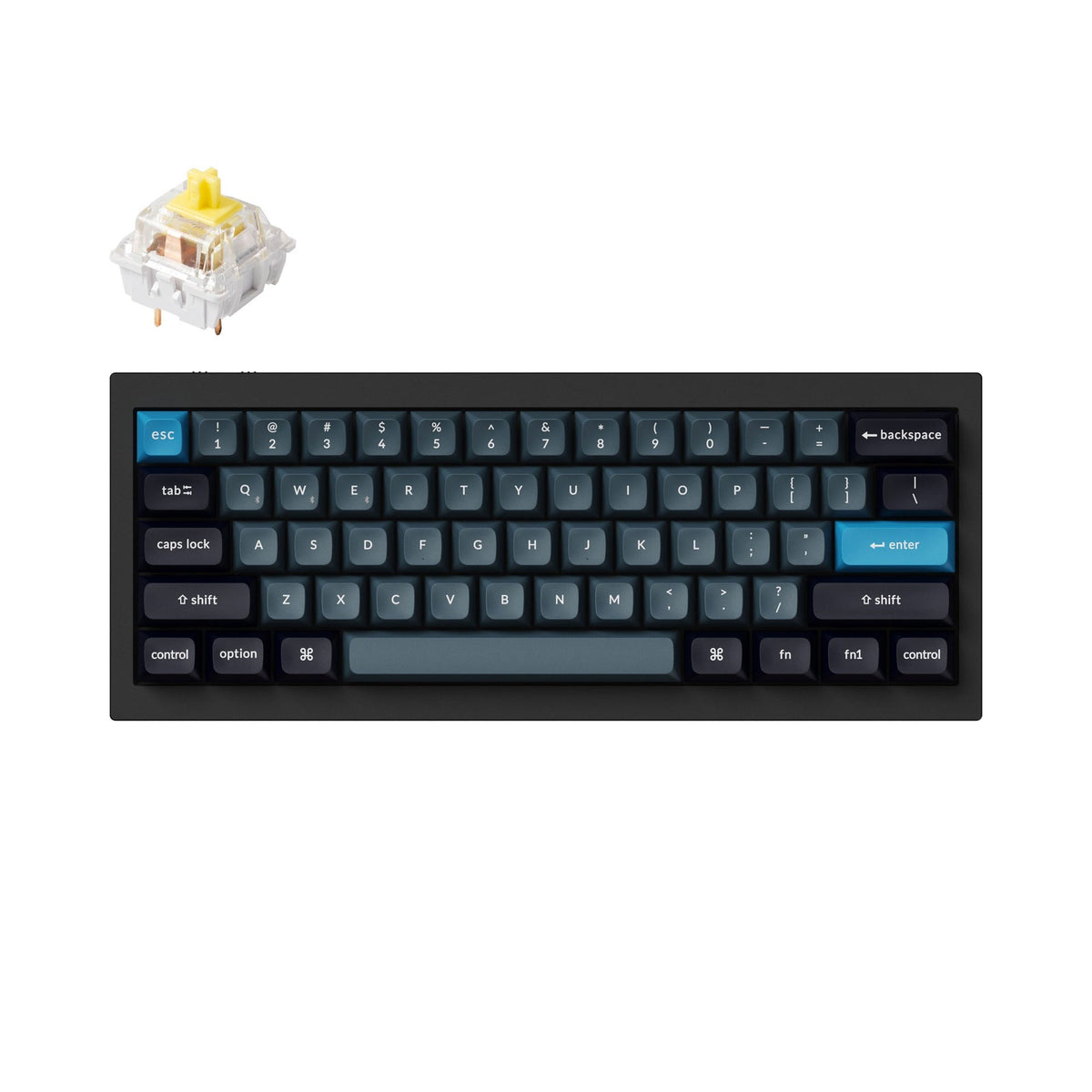 Teclado mecânico personalizado sem fio Keychron Q4 Pro QMK/VIA - Layout ANSI
