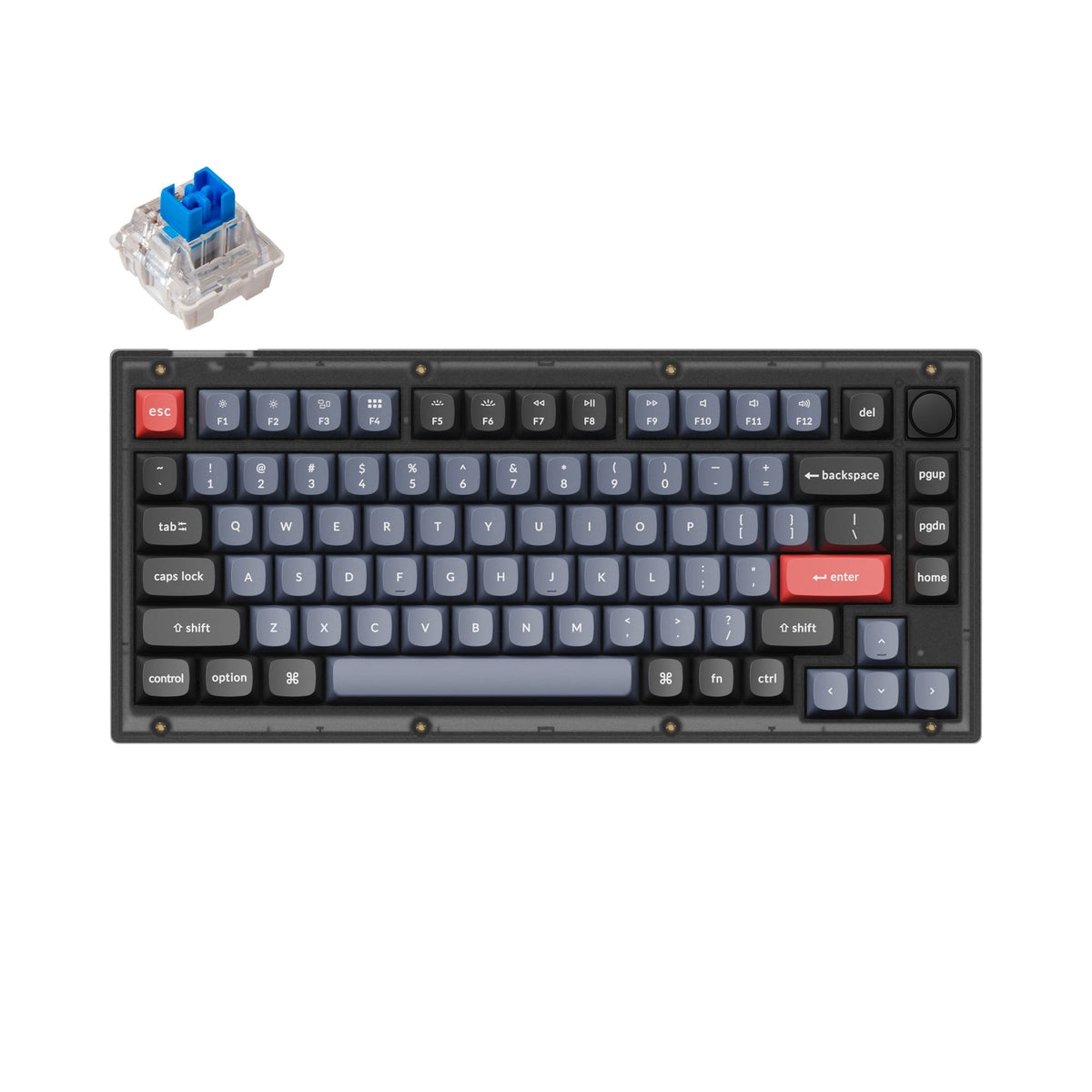 Teclado mecânico personalizado Keychron V1 QMK (layout ANSI dos EUA)