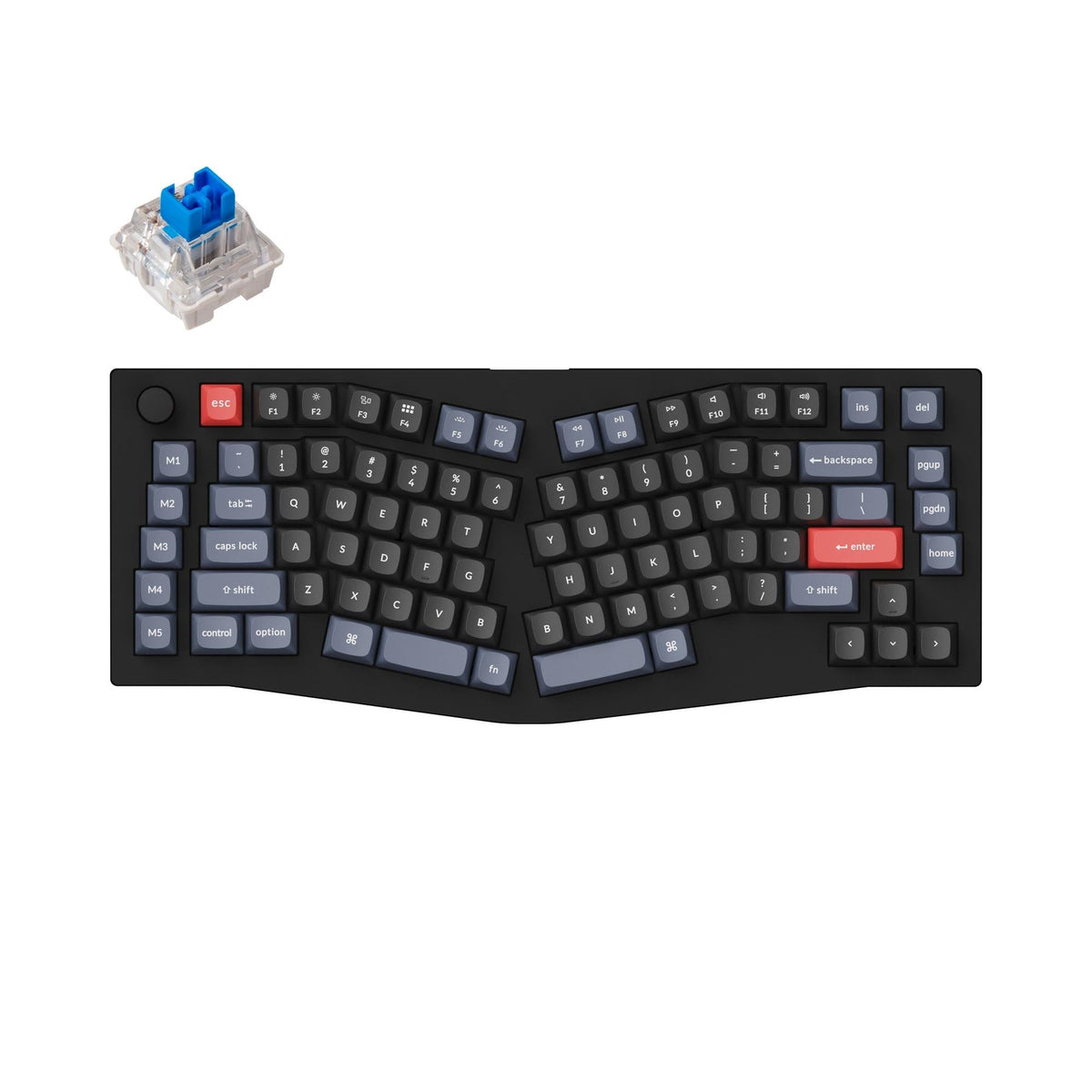 Keychron V10 (diseño Alice) Teclado mecánico personalizado QMK (diseño ANSI de EE. UU.)