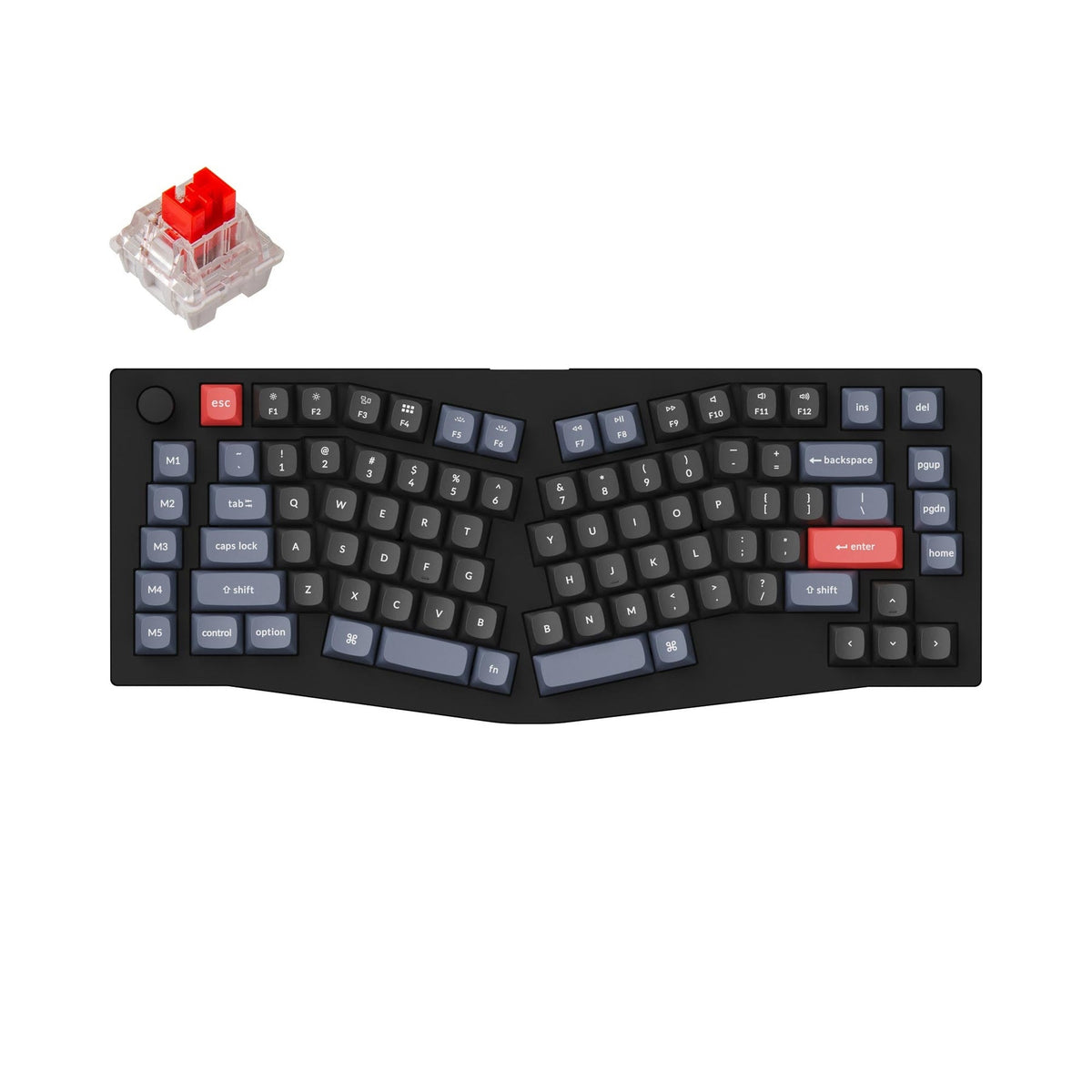 Keychron V10 (diseño Alice) Teclado mecánico personalizado QMK (diseño ANSI de EE. UU.)
