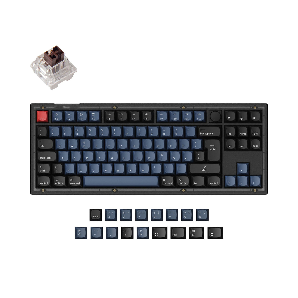 Colección de diseño ISO de teclado mecánico personalizado Keychron V3 QMK