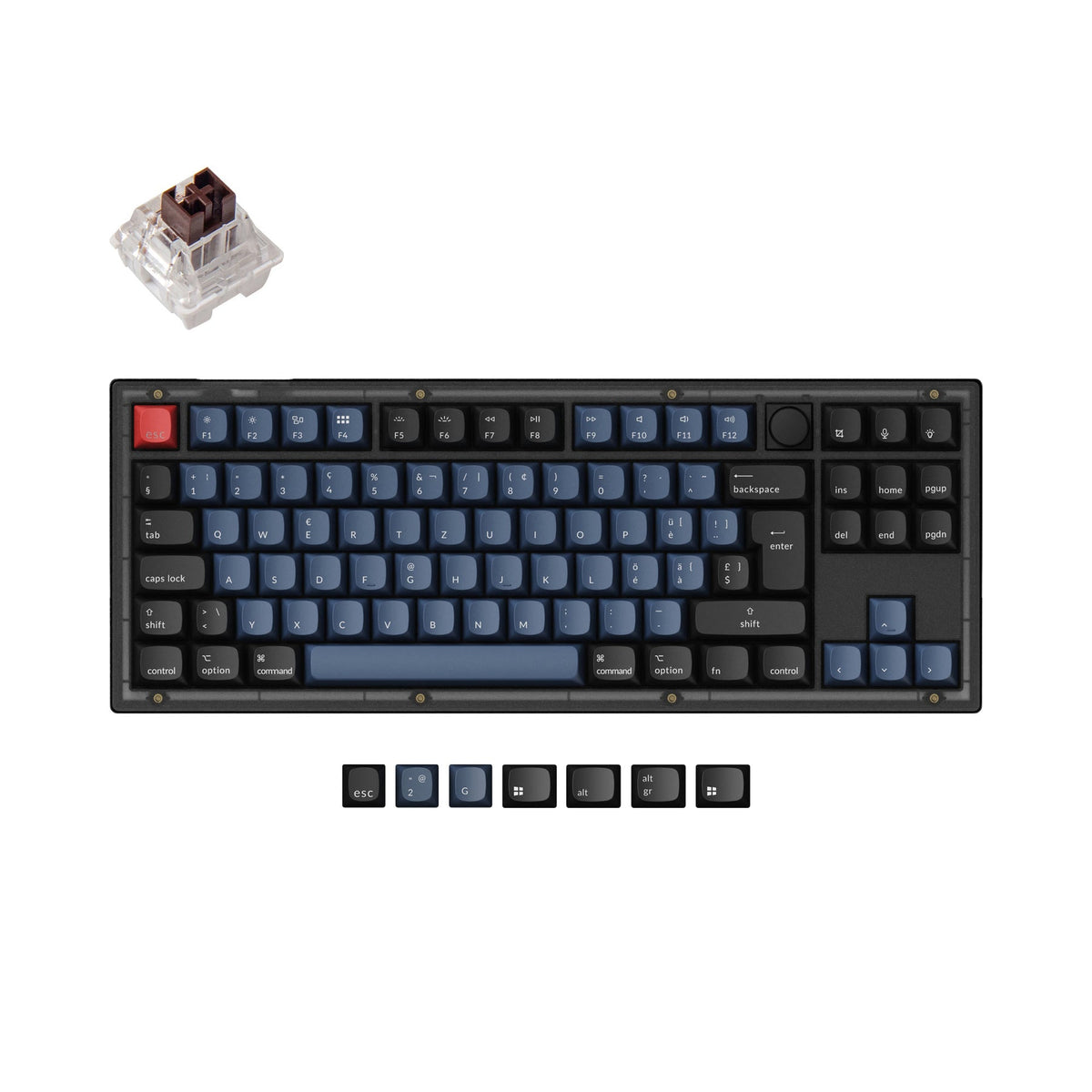 Colección de diseño ISO de teclado mecánico personalizado Keychron V3 QMK