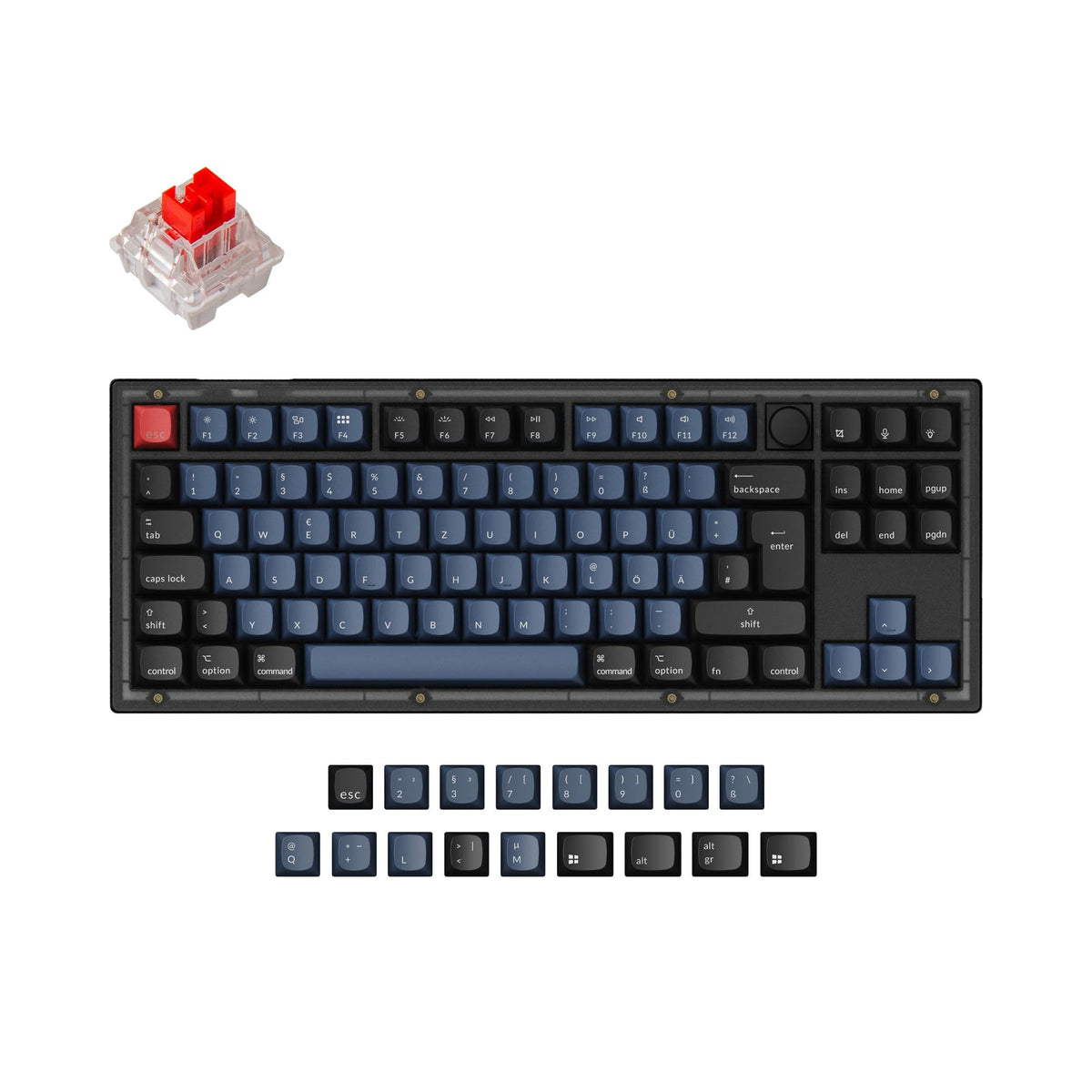 Colección de diseño ISO de teclado mecánico personalizado Keychron V3 QMK