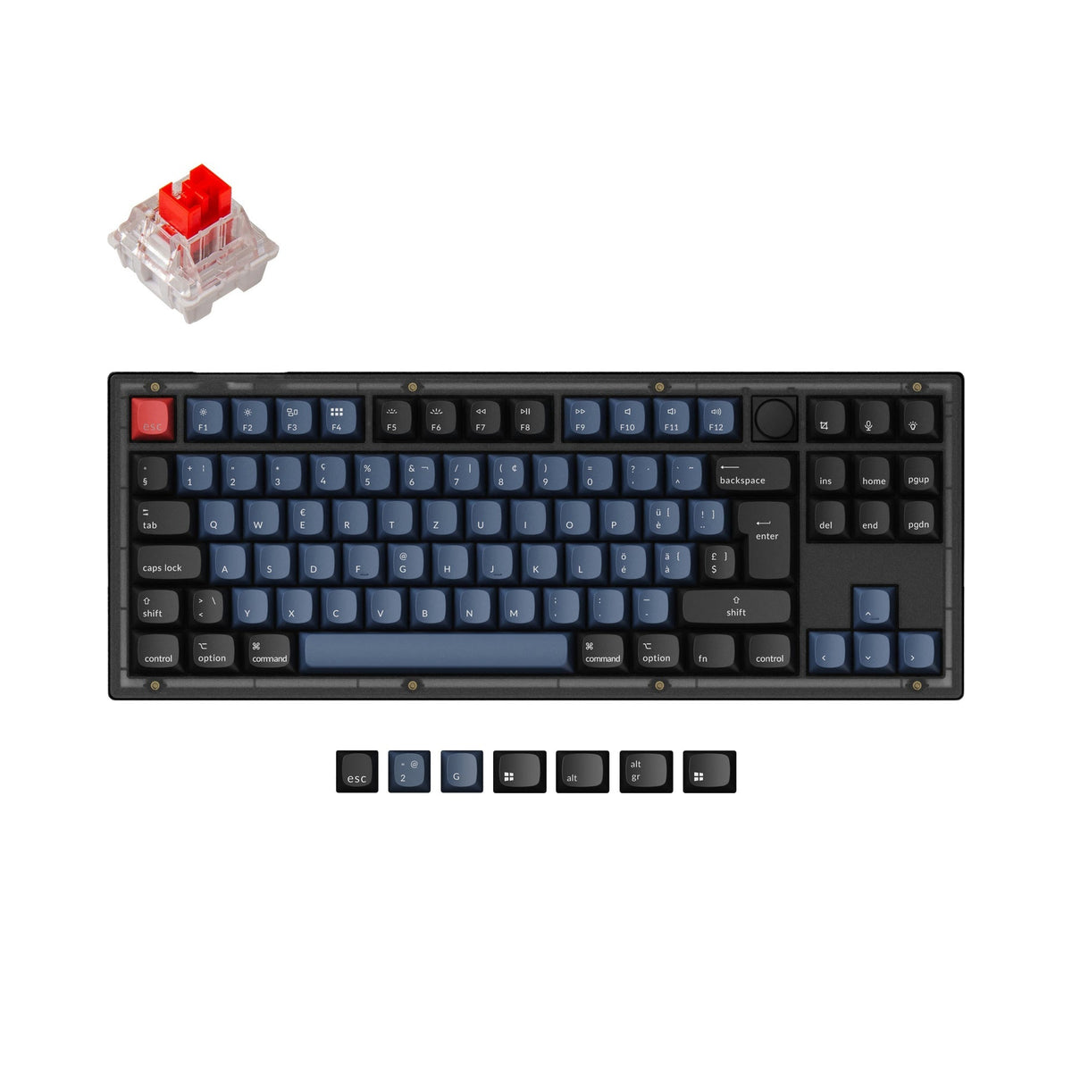 Colección de diseño ISO de teclado mecánico personalizado Keychron V3 QMK