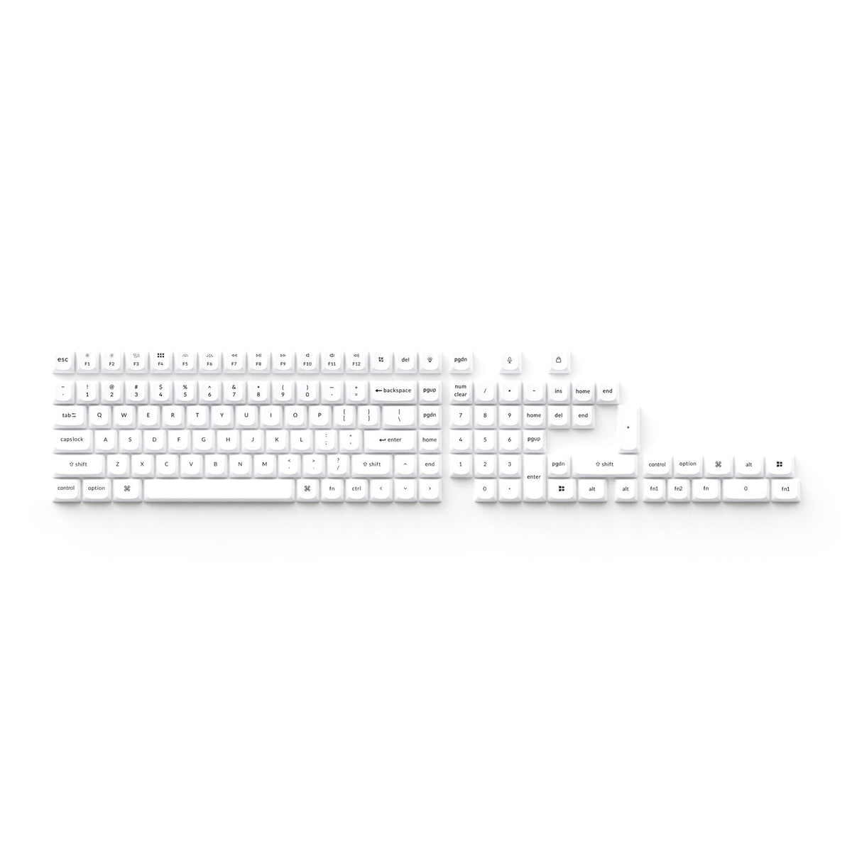 Juego completo de teclas PBT OSA de doble disparo