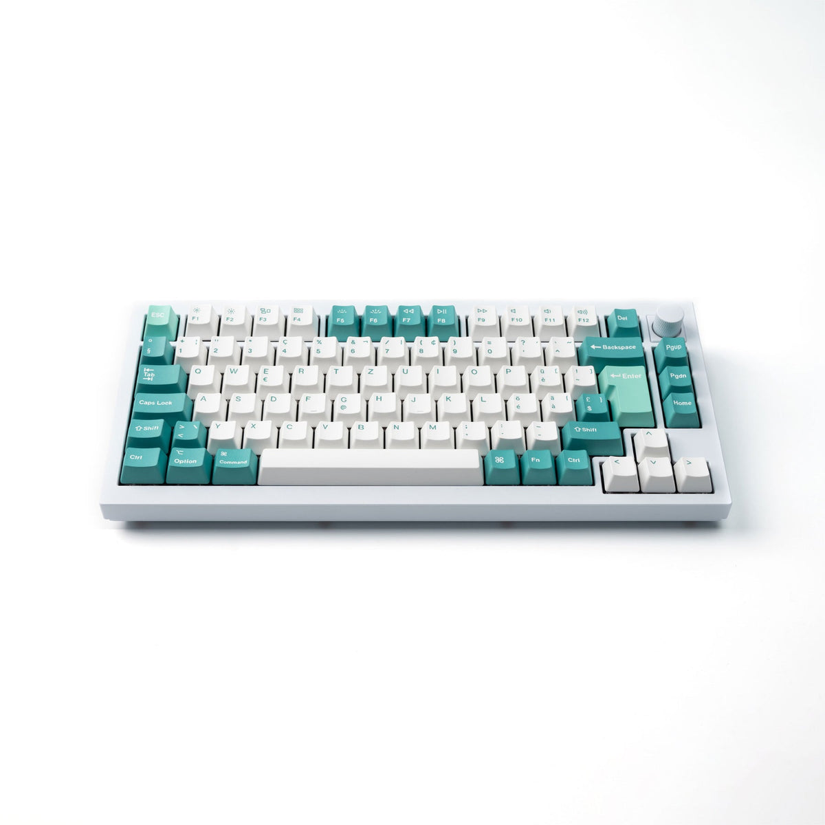 Conjunto completo de teclas ISO OEM Dye-Sub PBT - Branco Menta