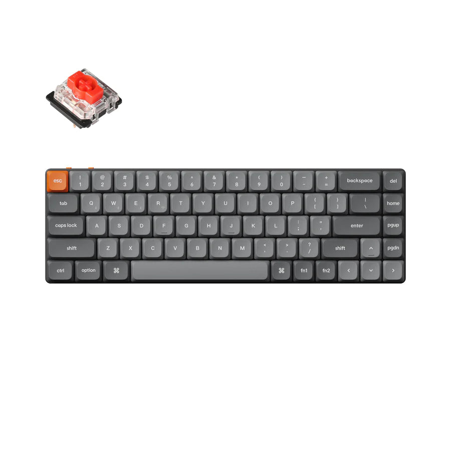 Teclado mecânico personalizado sem fio Keychron K7 Max QMK/VIA