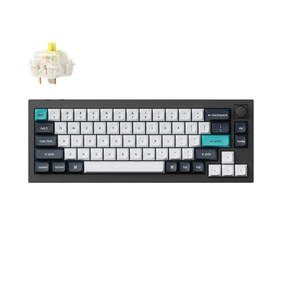 Teclado mecânico personalizado sem fio Keychron Q2 Max QMK/VIA