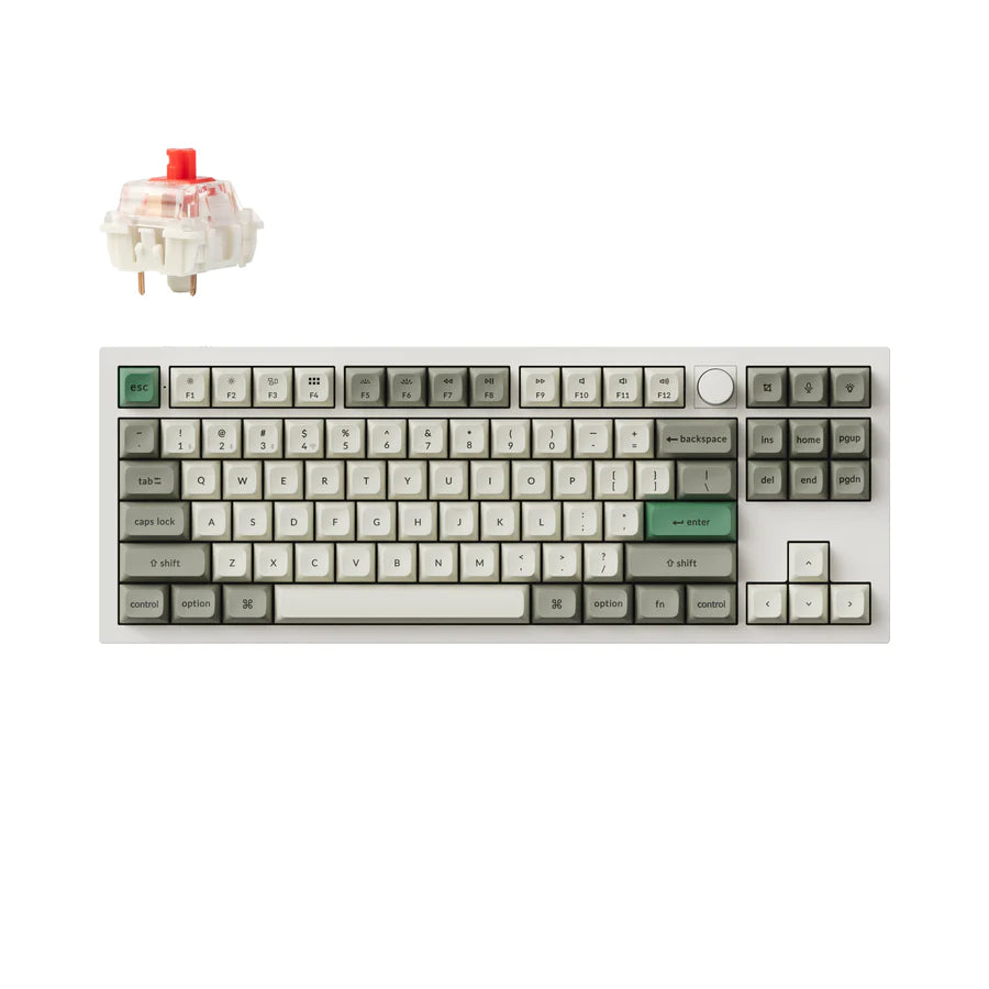 Teclado mecânico personalizado sem fio Keychron Q3 Max QMK/VIA