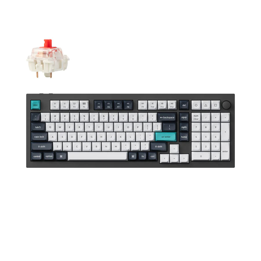 Teclado mecânico personalizado sem fio Keychron Q5 Max QMK/VIA