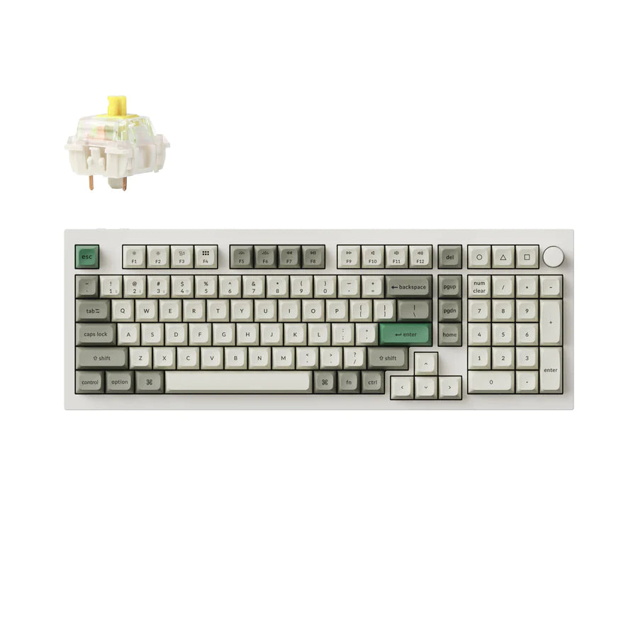 Teclado mecânico personalizado sem fio Keychron Q5 Max QMK/VIA
