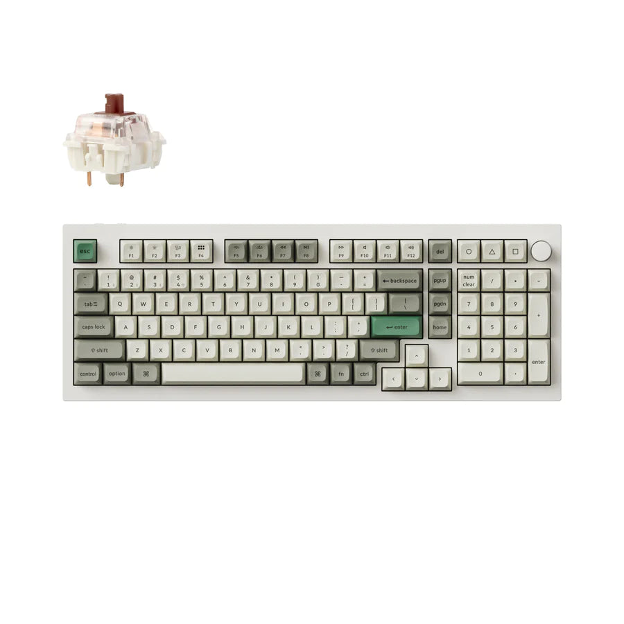 Teclado mecânico personalizado sem fio Keychron Q5 Max QMK/VIA