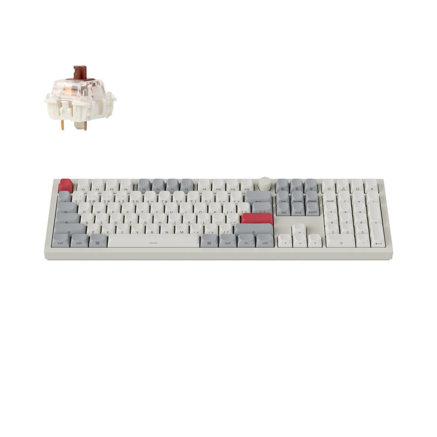 Teclado mecânico personalizado sem fio Keychron Q6 Max QMK/VIA
