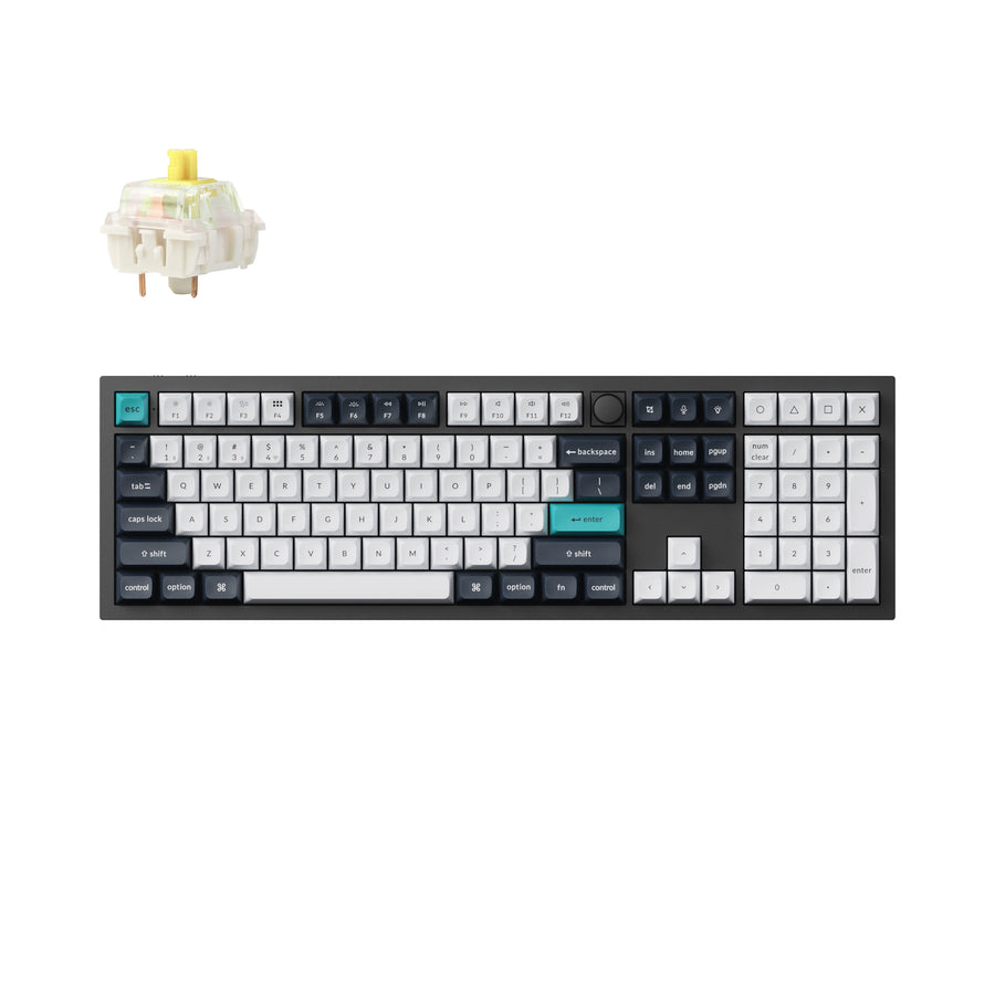 Teclado mecânico personalizado sem fio Keychron Q6 Max QMK/VIA