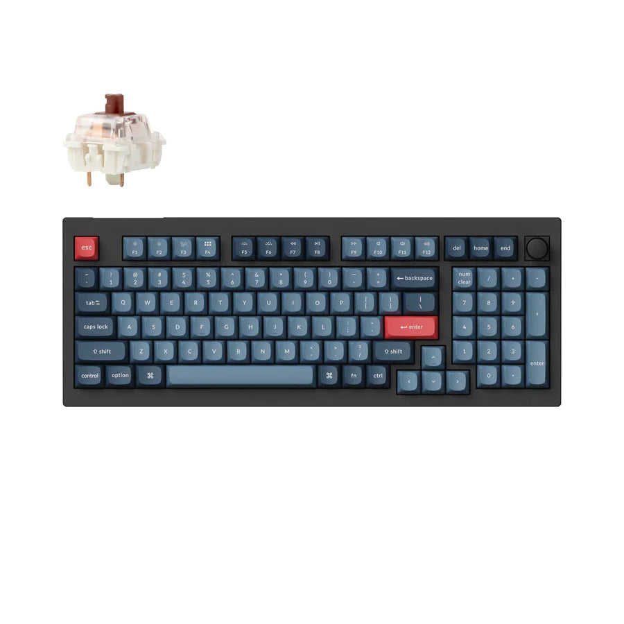 Teclado mecânico personalizado sem fio Keychron V5 Max QMK/VIA