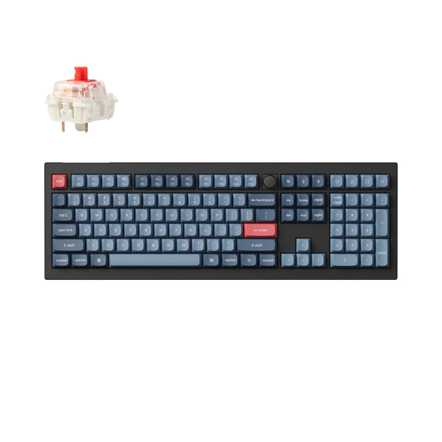 Teclado mecânico personalizado sem fio Keychron V6 Max QMK/VIA