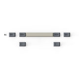Juego completo de teclas PBT de doble disparo Cherry Profile - Azul Dolch