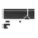 Cherry Profile Double - Shot PBT Juego completo de teclas - Blanco sobre negro - Wob