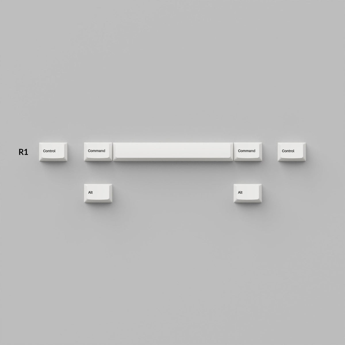 Cherry Profile Double - Shot PBT Juego completo de teclas - Negro sobre blanco - Arco