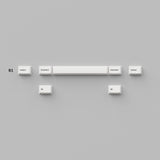 Cherry Profile Double - Shot PBT Juego completo de teclas - Negro sobre blanco - Arco