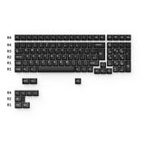 Cherry Profile Double - Shot PBT Juego completo de teclas - Blanco sobre negro - Wob