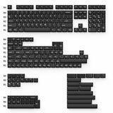 Cherry Profile Double - Shot PBT Juego completo de teclas - Blanco sobre negro - Wob