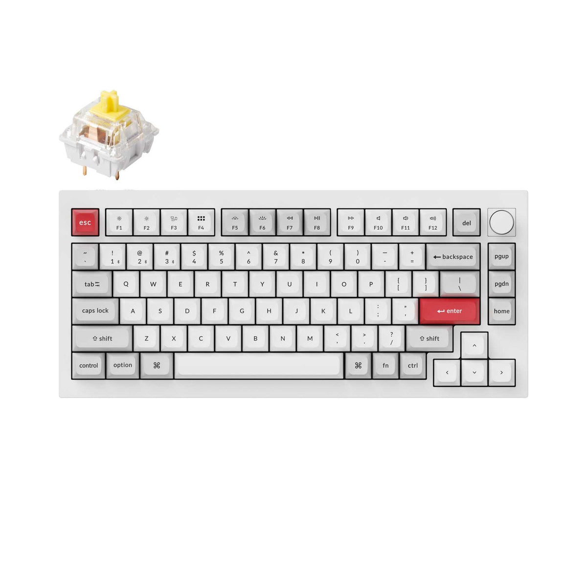 Teclado mecânico personalizado sem fio Keychron Q1 Pro QMK/VIA
