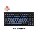 Coleção de layout ISO de teclado mecânico personalizado Keychron Q1 QMK