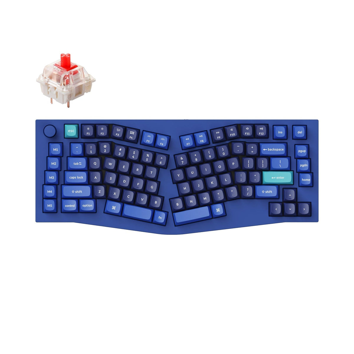 Teclado mecânico personalizado Keychron Q10 (Alice Layout) QMK