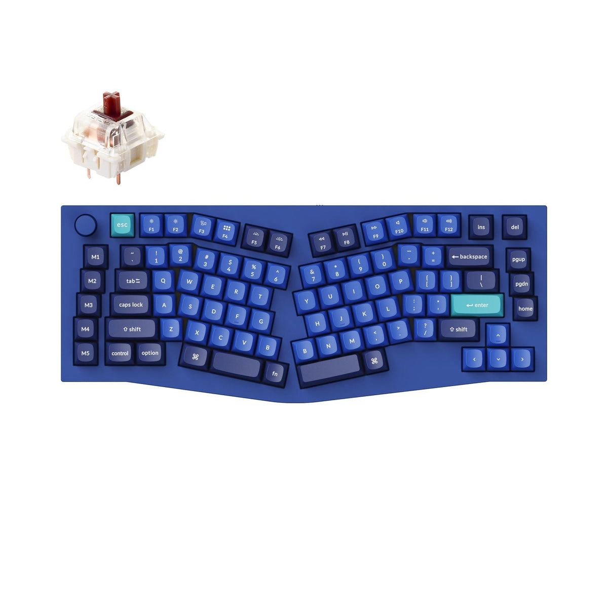 Teclado mecânico personalizado Keychron Q10 (Alice Layout) QMK