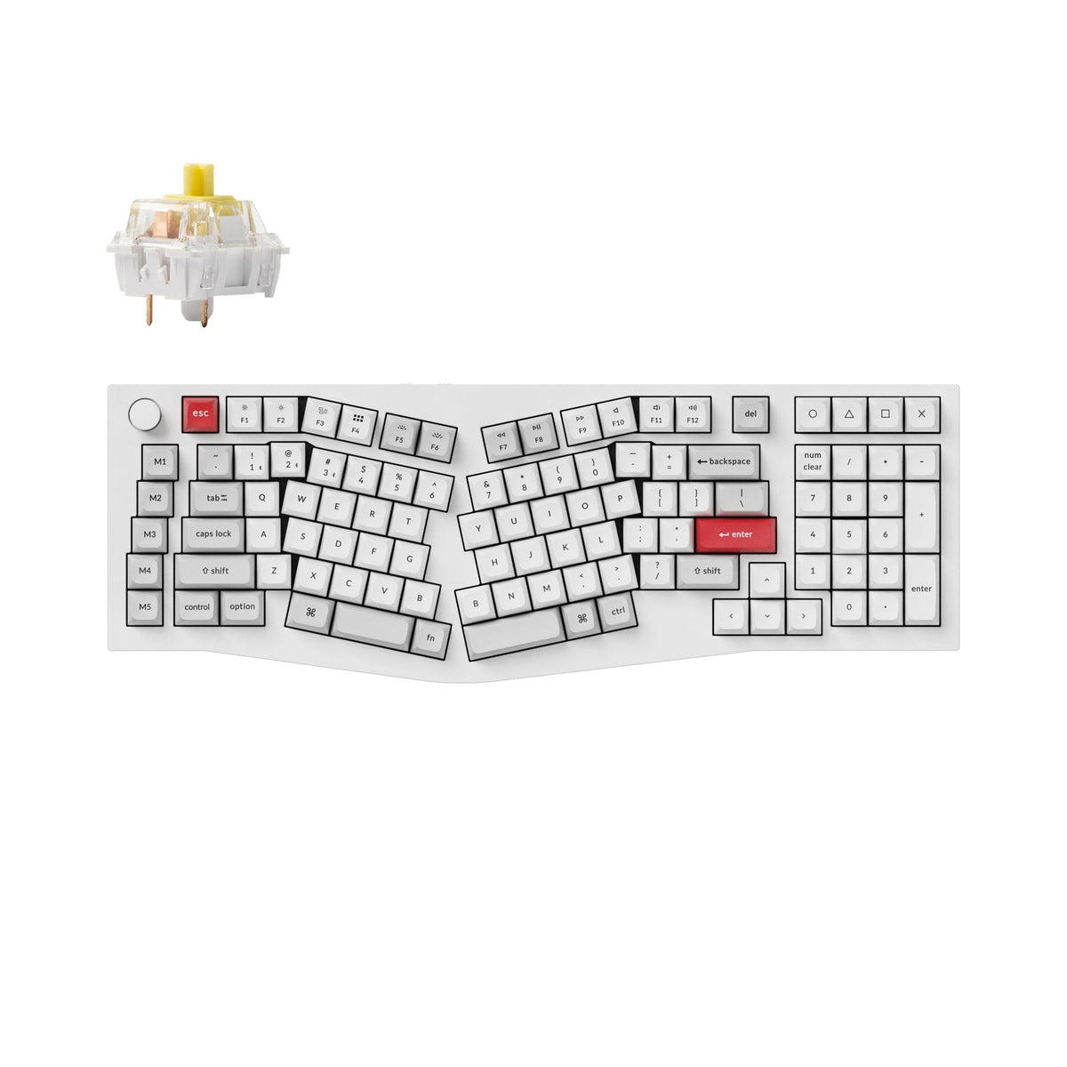 Keychron Q13 Pro (Alice Layout) Teclado mecánico personalizado inalámbrico QMK/VIA