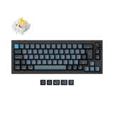 Keychron q2 pro qmk/via coleção de layout iso de teclado mecânico personalizado sem fio
