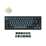 Keychron q2 pro qmk/via coleção de layout iso de teclado mecânico personalizado sem fio