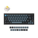 Keychron q2 pro qmk/via coleção de layout iso de teclado mecânico personalizado sem fio