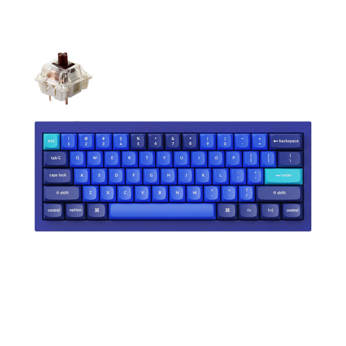 Teclado mecânico personalizado Keychron Q4 QMK (layout ANSI dos EUA)