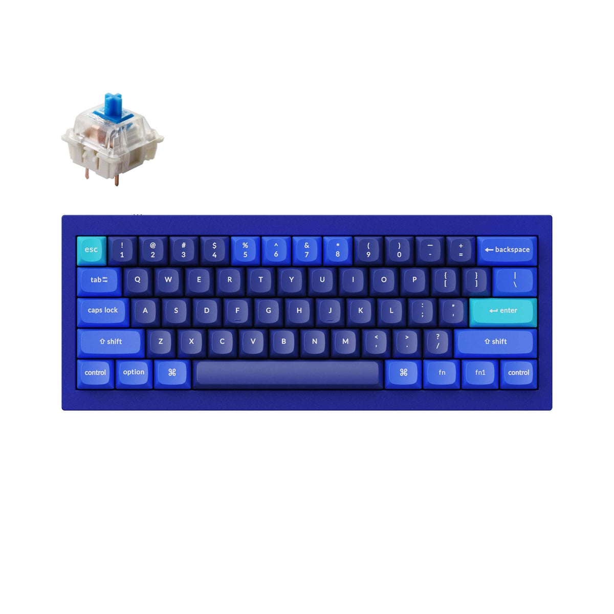 Teclado mecânico personalizado Keychron Q4 QMK (layout ANSI dos EUA)