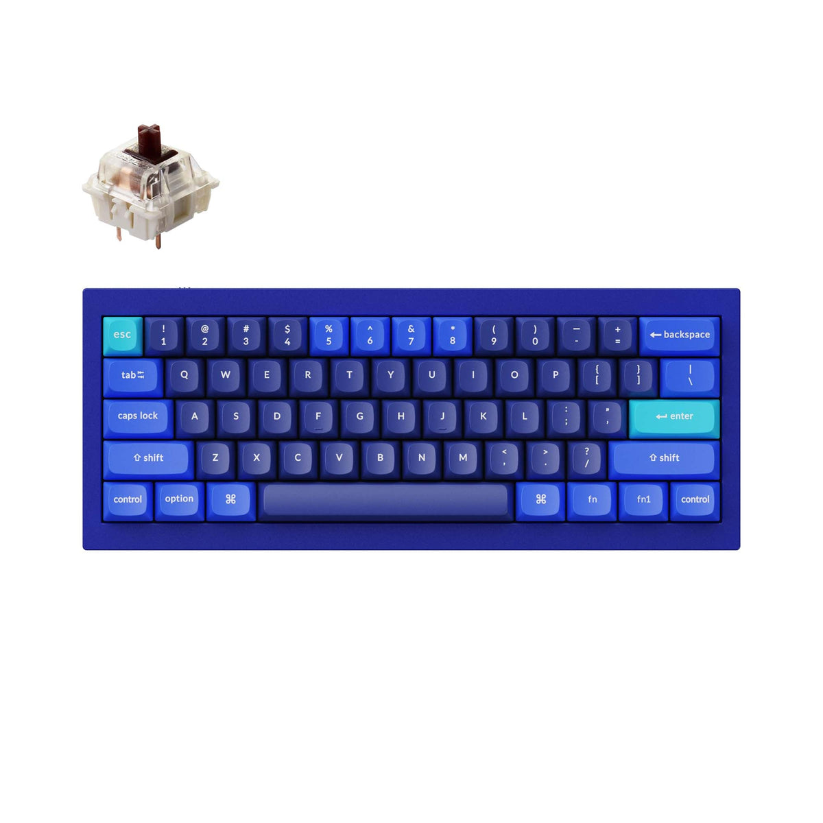 Teclado mecânico personalizado Keychron Q4 QMK (layout ANSI dos EUA)