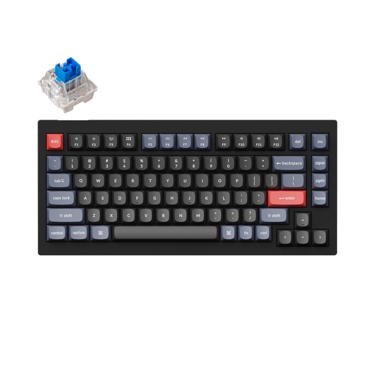 Teclado mecânico personalizado Keychron V1 QMK (layout ANSI dos EUA)