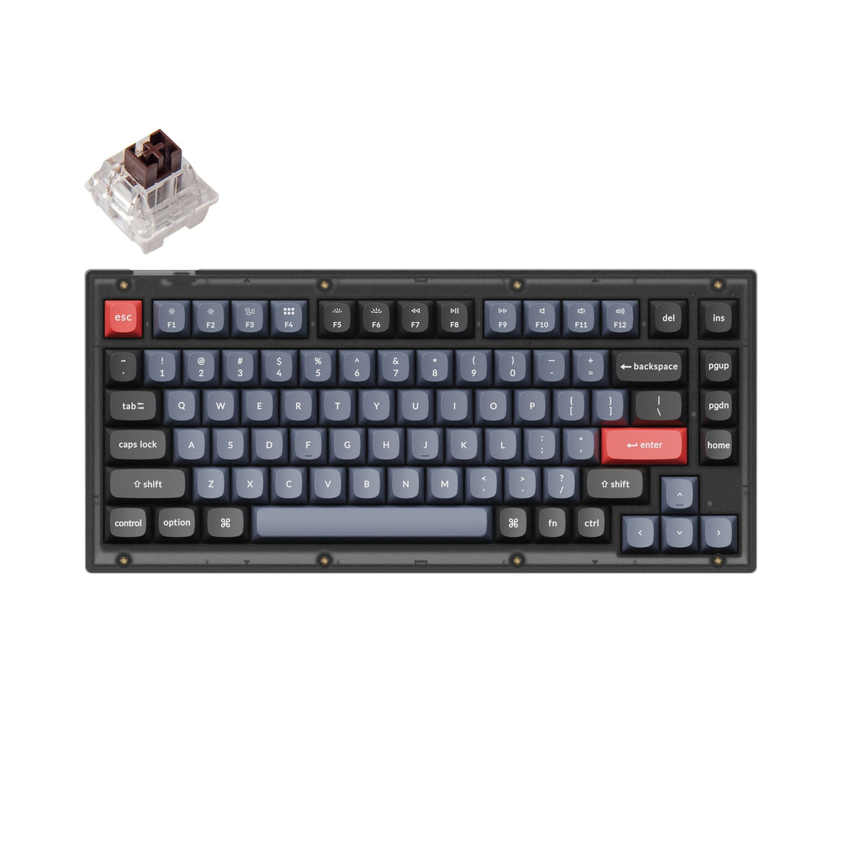 Teclado mecânico personalizado Keychron V1 QMK (layout ANSI dos EUA)